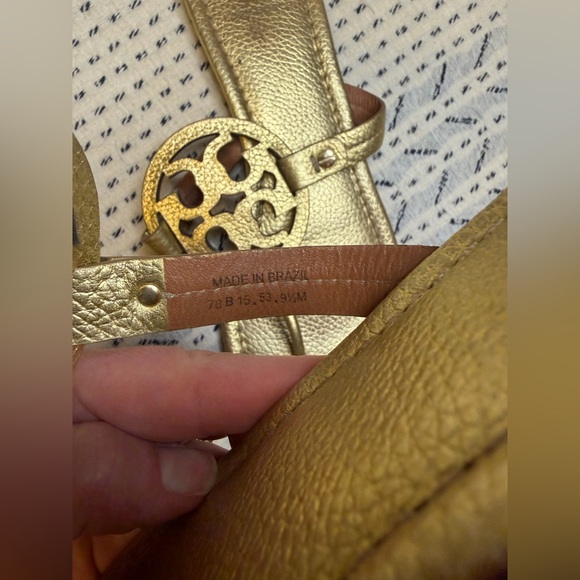Tory Burch Gold Sandals 9.5 - Picture 5 of 10